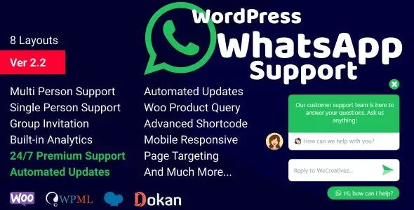 WordPress Support Using WhatsApp