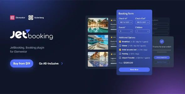 JetBooking For Elementor