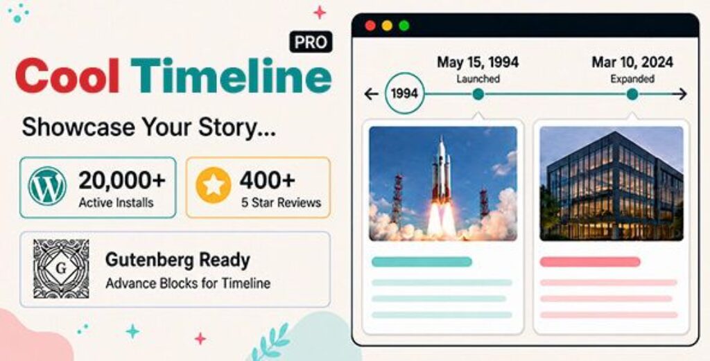 Cool Timeline Pro - WordPress Timeline Plugin