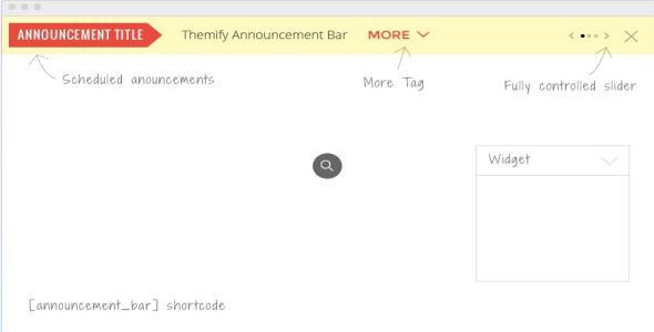 Themify Announcement Bar