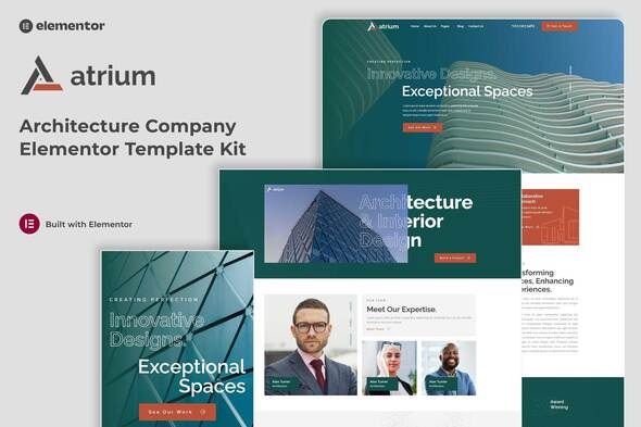 Atrium Architecture Company Elementor Template Kit