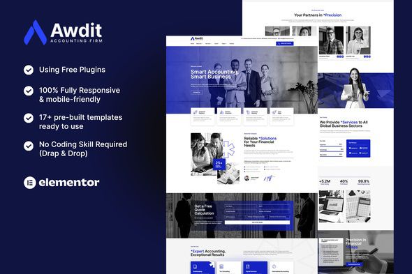 Awdit Accounting Firm Elementor Template Kit