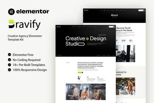 Bravify Creative Agency Elementor Template Kit