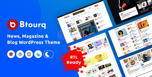 Btourq WordPress News Magazine Theme