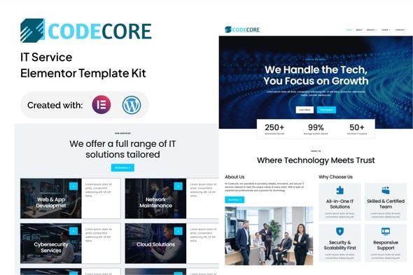 Product Filter for WooCommerce 13 Codecore IT Service Elementor Template Kit