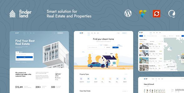 Finderland Real Estate WordPress Theme