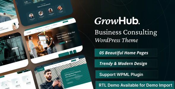 GrowHub - Business Consulting WordPress Theme 1 GrowHub - Business Consulting WordPress Theme