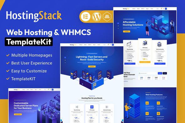 HostingStack Web Hosting Elementor Template Kit