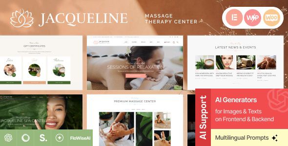 Jacqueline - Spa & Massage Salon Beauty Theme 1 Jacqueline - Spa & Massage Salon Beauty Theme
