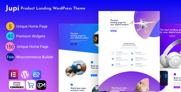 Jupi Product Landing WordPress Theme