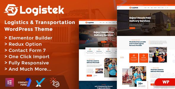 Logistek - Logistics & Transportation WordPress Theme 1 Logistek Logistics & Transportation WordPress Theme