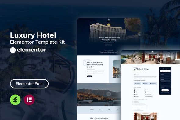 Lotuz Luxury Hotel Elementor Template Kit