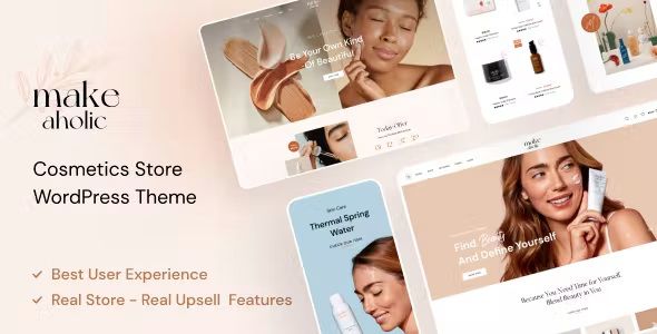Makeaholic - Beauty Cosmetics WordPress Theme 1 Makeaholic Beauty Cosmetics WordPress Theme
