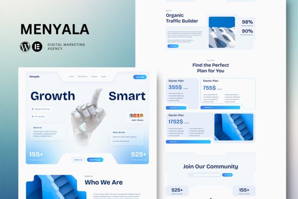 Menyala Digital Marketing Agency Elementor Template Kit