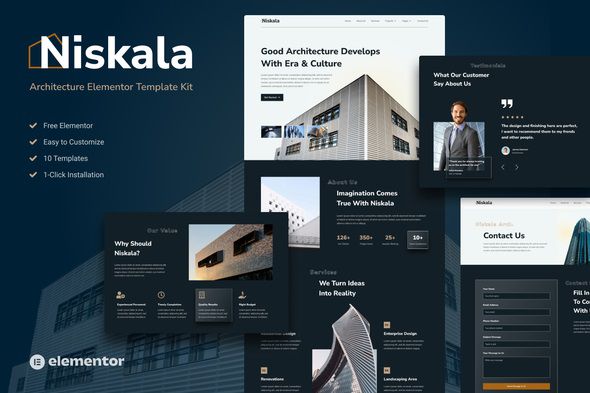 Niskala Architercture Elementor Template Kit
