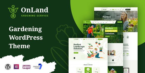 OnLand - Gardening WordPress Theme 1 OnLand Gardening WordPress Theme