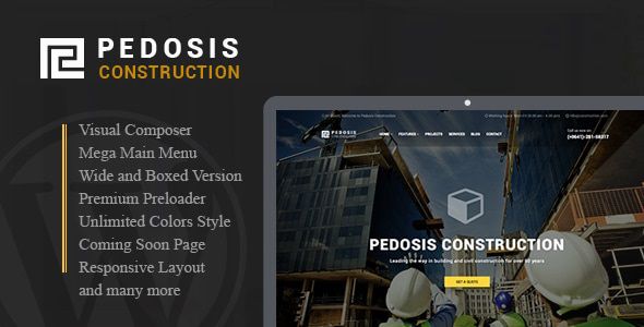Pedosis - Construction Responsive WordPress Theme 1 Pedosis Construction Responsive WordPress Theme