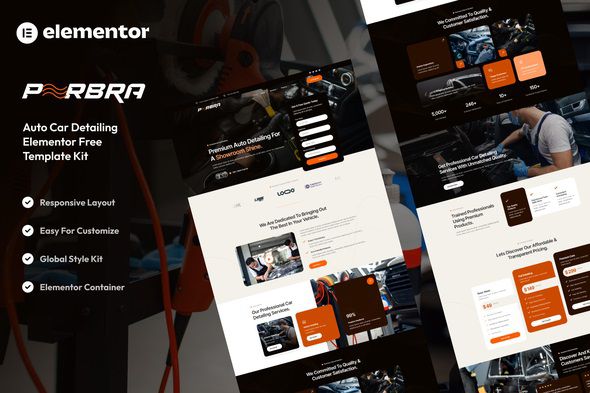Perbra - Car Auto Care & Detailing Elementor Template Kit 1 Perbra Car Auto Care & Detailing Elementor Template Kit