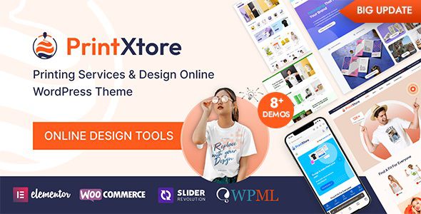 PrintXtore Printing Services & Design Online WordPress Theme