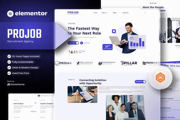Projob Recruitment Agency Elementor Template Kit