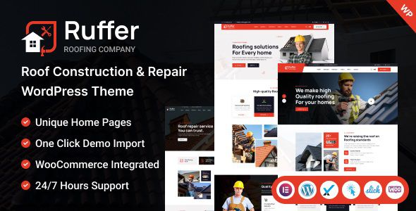 Ruffer - Roof Construction & Repair WordPress Theme 1 Ruffer Roof Construction & Repair WordPress Theme