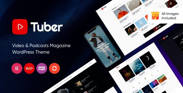 Tuber - Youtube Streaming & Podcast WordPress Theme 1 Tuber Youtube Streaming & Podcast WordPress Theme