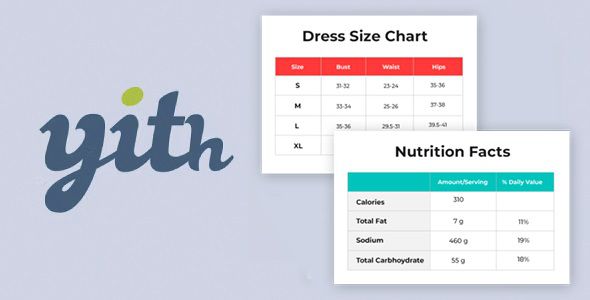 YITH Product Size Charts for WooCommerce 1 YITH Product Size Charts for WooCommerce
