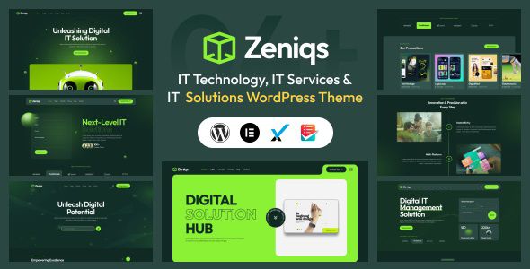 Zeniqs IT - Technology and IT Solutions WordPress Theme 1 Zeniqs IT Technology and IT Solutions WordPress Theme