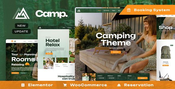 Camping – Campground WordPress Theme 1 Camping – Campground WordPress Theme