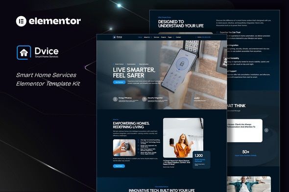 Dvice - Smart Home Services Elementor Template Kit