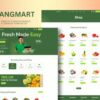 Ladangmart - Grocery Store eCommerce Elementor Template Kit