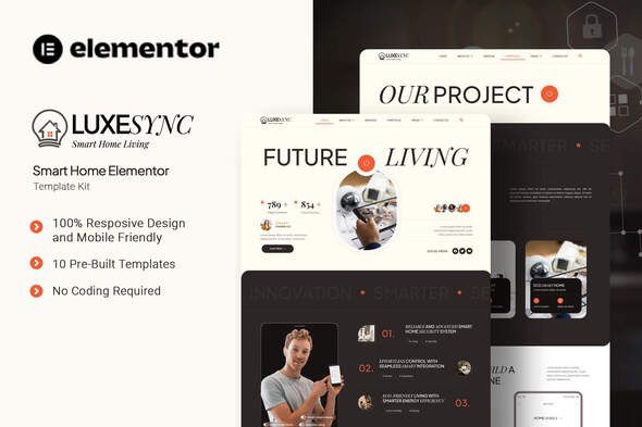 Luxesync - Smart Home Elementor Template Kit