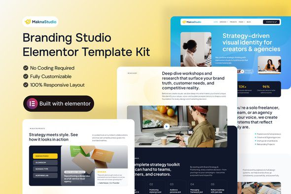 MaknaStudio - Branding Studio Elementor Pro Template Kit