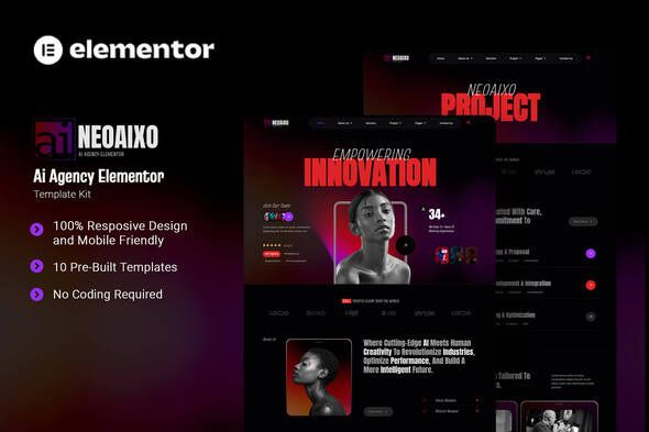 Neoaixo - AI Agency Elementor Template Kit