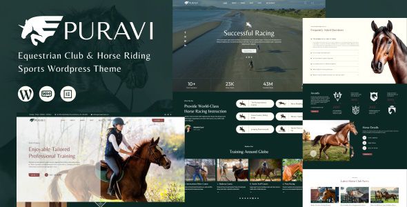 Puravi - Equestrian & Horse Riding Club WordPress Theme 1 Puravi - Equestrian & Horse Riding Club WordPress Theme
