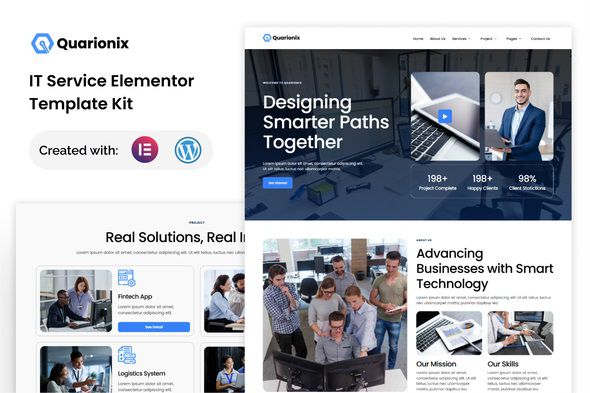 Quarionix - IT Service Elementor Template Kit