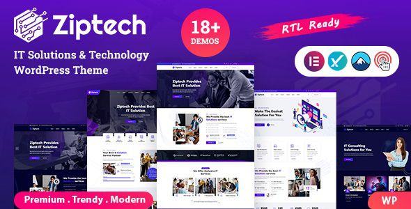 Ziptech - IT Solutions Technology WordPress Theme 1 Ziptech - IT Solutions Technology WordPress Theme