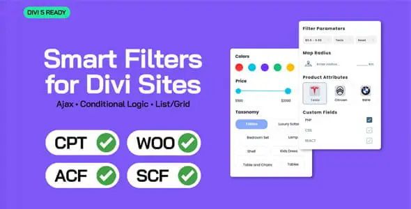 Divi Ajax Filter - Divi Engine