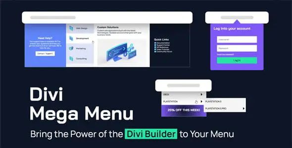 Divi Mega Menu