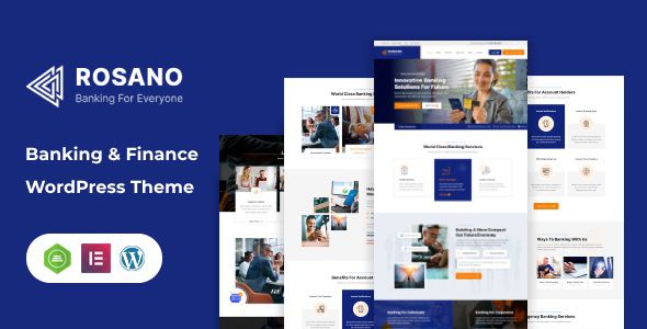 Rosano - Banking and Finance WordPress Theme
