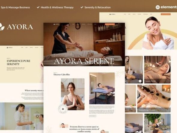 Ayora - Spa & Wellness Elementor Pro Template Kit