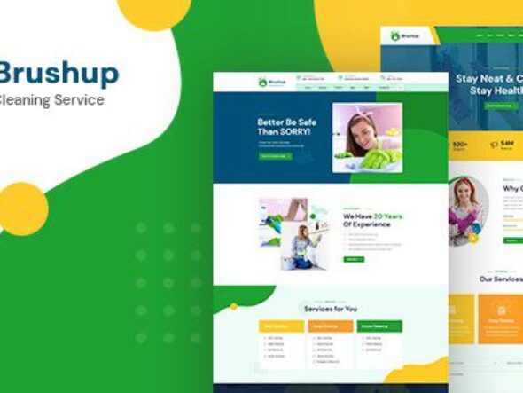 Brushup - Cleaning Service Company WordPress Theme