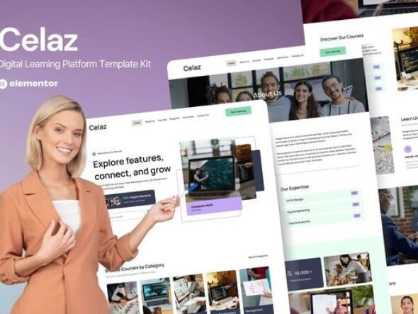 Celaz - Digital Learning Platform Website Elementor Kit