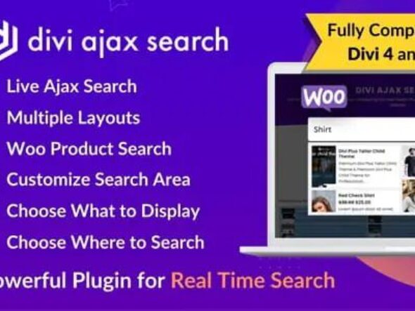 Divi Ajax Search – Live Search Module for Divi