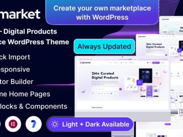 DpMarket – Digital Marketplace Multi-Vendor WooCommerce Theme