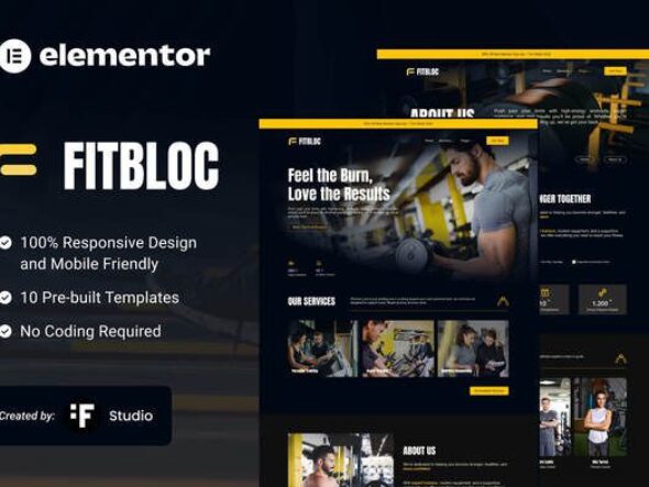 Fitbloc – Fitness & Wellness Elementor Template Kit