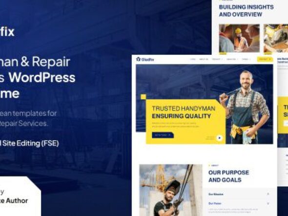 Gladfix – Handyman & Repair Services Gutenverse FSE WordPress Theme