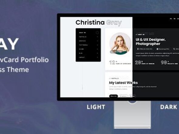 Gray - Personal Portfolio WordPress Theme