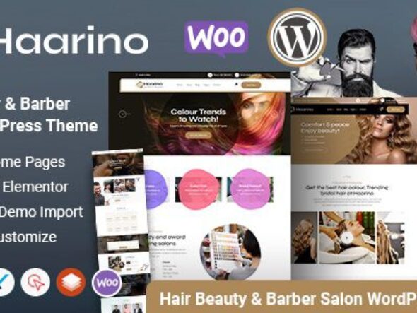 Haarino - Hair Beauty & Makeup Salon WordPress Theme