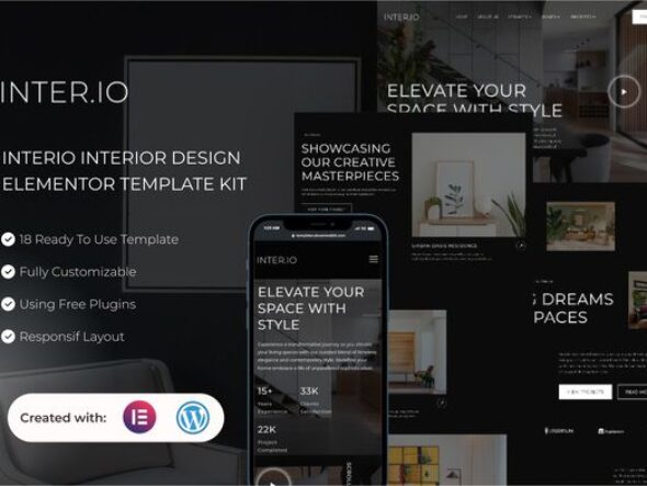 Interio - Interior Design Elementor Template Kit